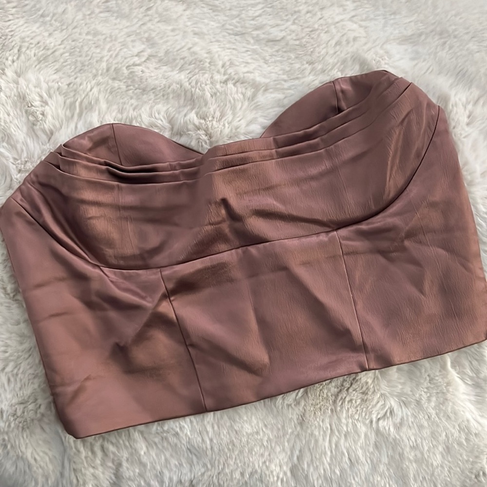 Zara rose petal crop top